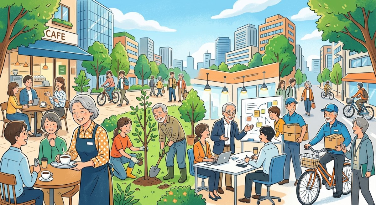 Is a society where the elderly naturally work, necessary or unnecessary?