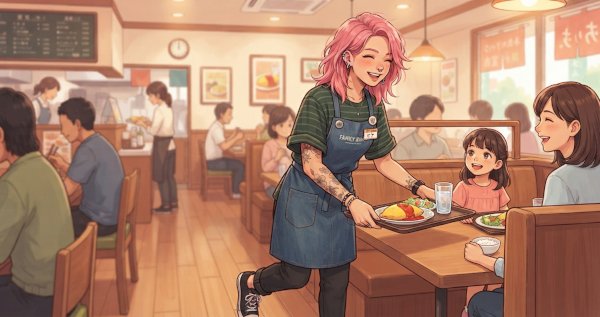 接客業の髪型や服装の自由化、賛成？反対？