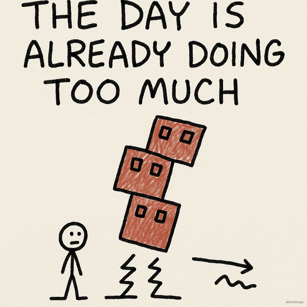 The day is already doing too much