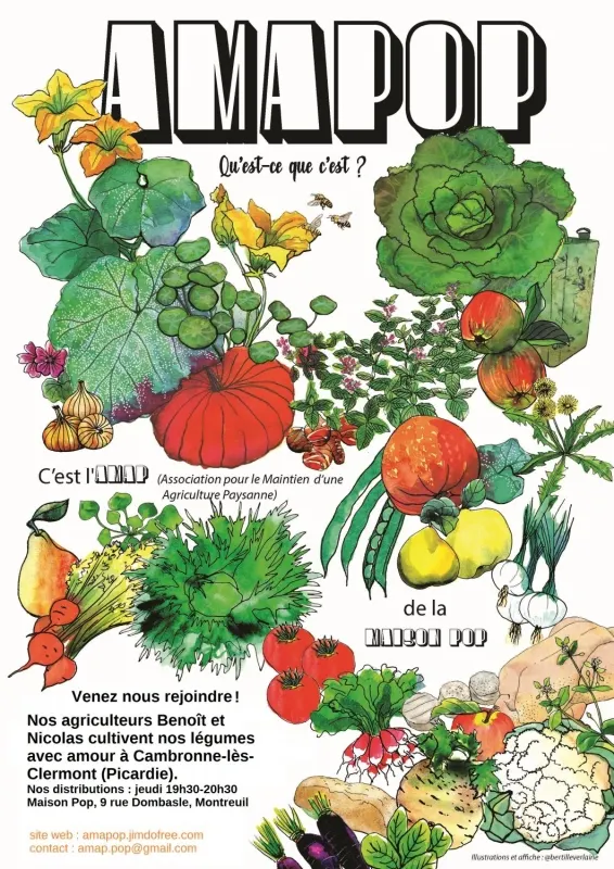 AMAPOP — amap · point de distribution (93) vegan à Montreuil
