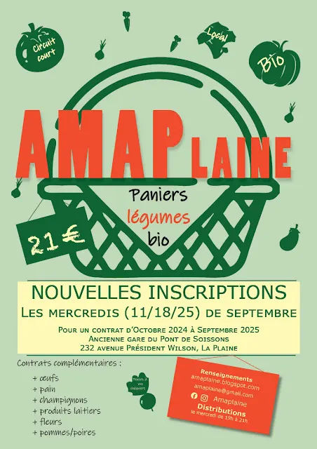 Amaplaine — amap · point de distribution (93) vegan à Saint-Denis