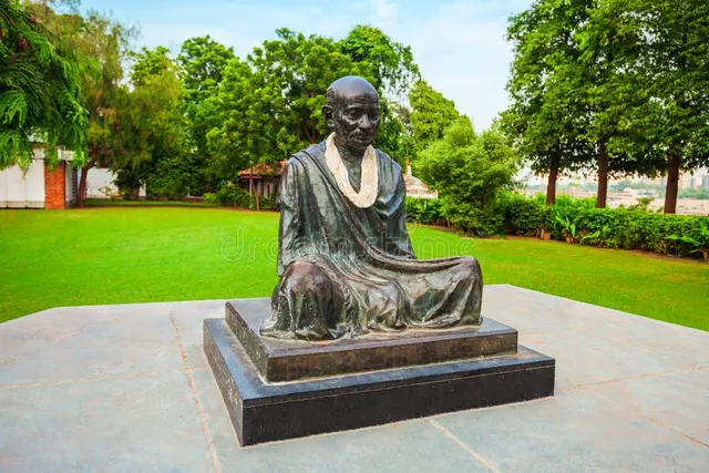Mahatma Gandhi — personnalité végétarienne à Ahmedabad