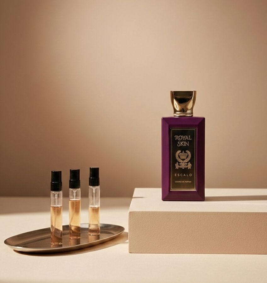 Escalo Royal Skin perfume decant bottle