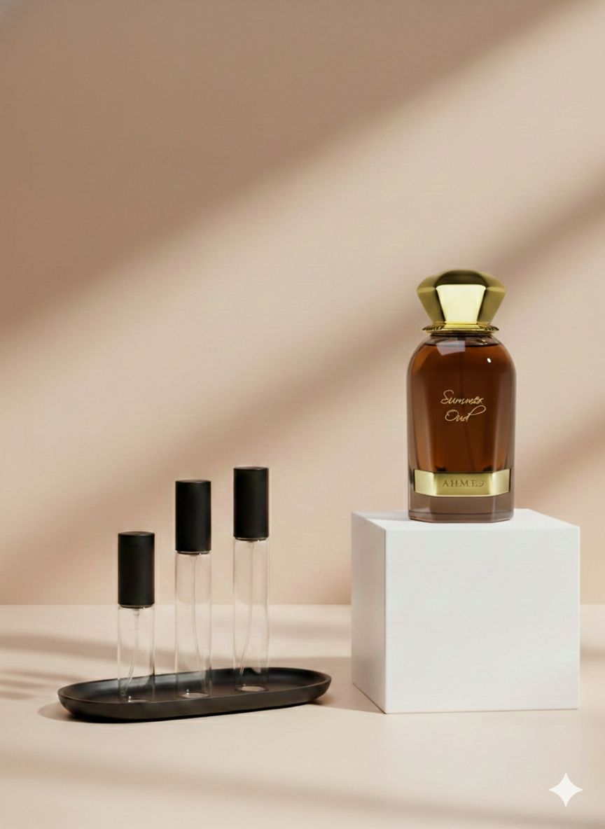 Ahmed Al Maghribi Summer Oud perfume decant bottle