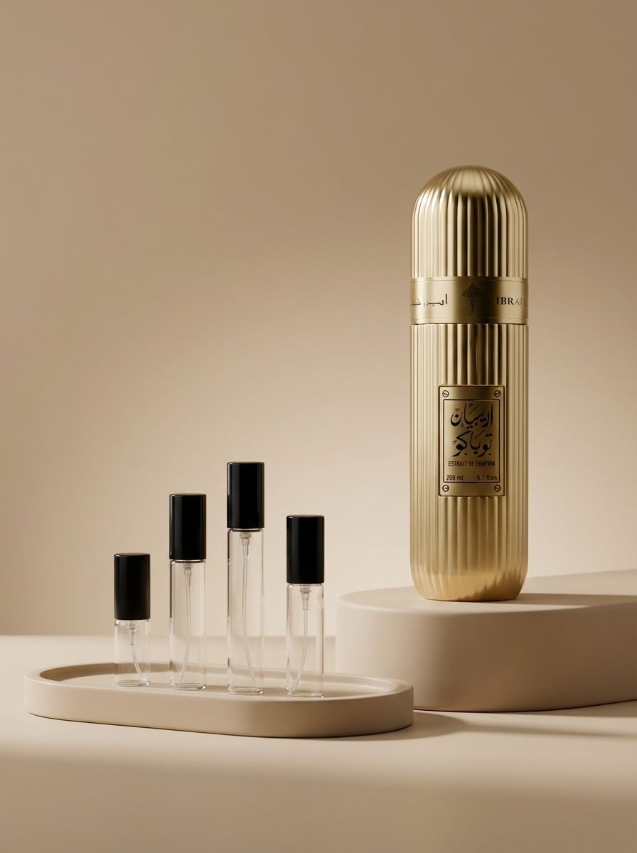 Ibrahim Al Qurashi Arabian Tobacco perfume decant bottle