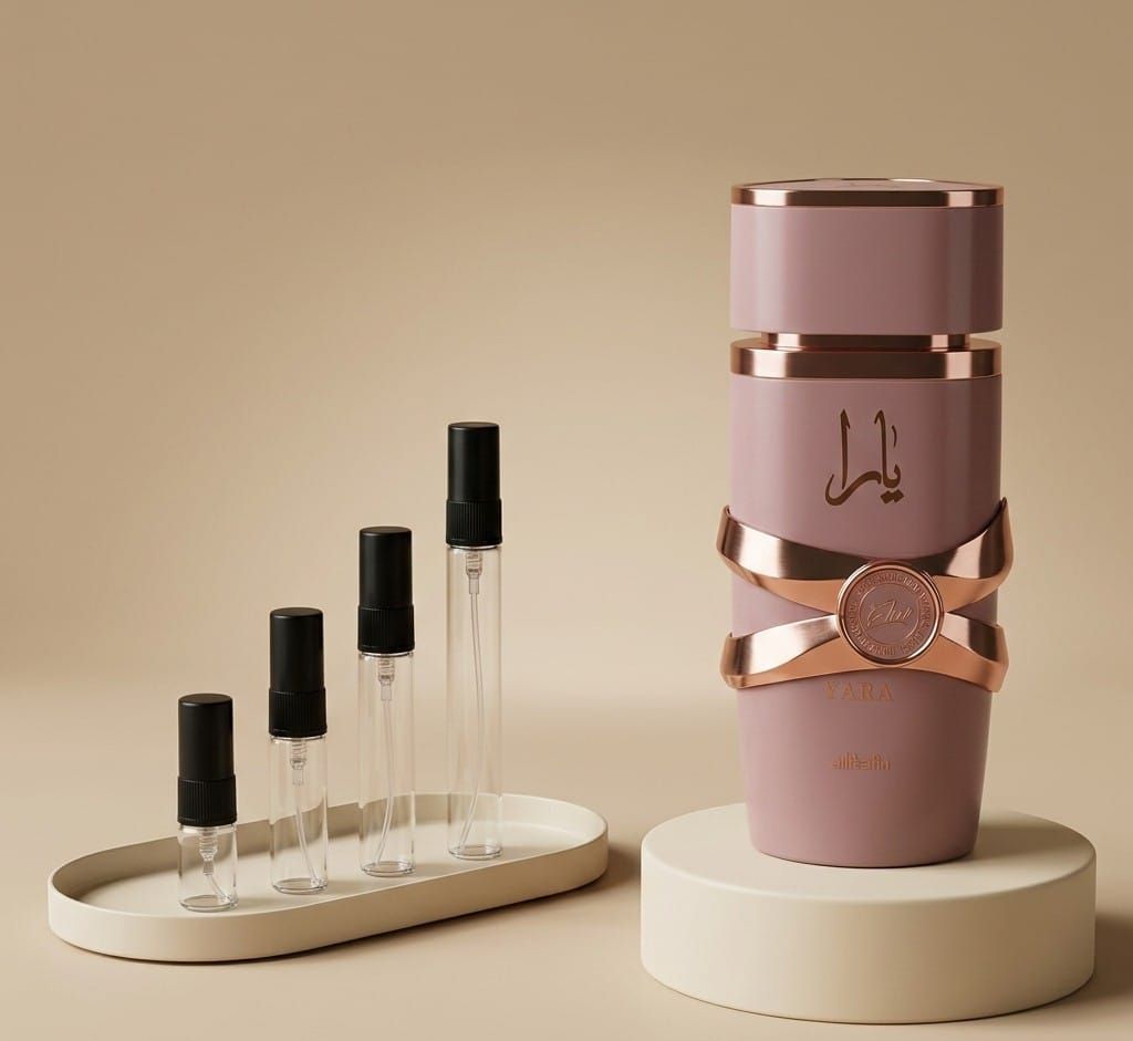 Lattafa Yara Elixer perfume decant bottle