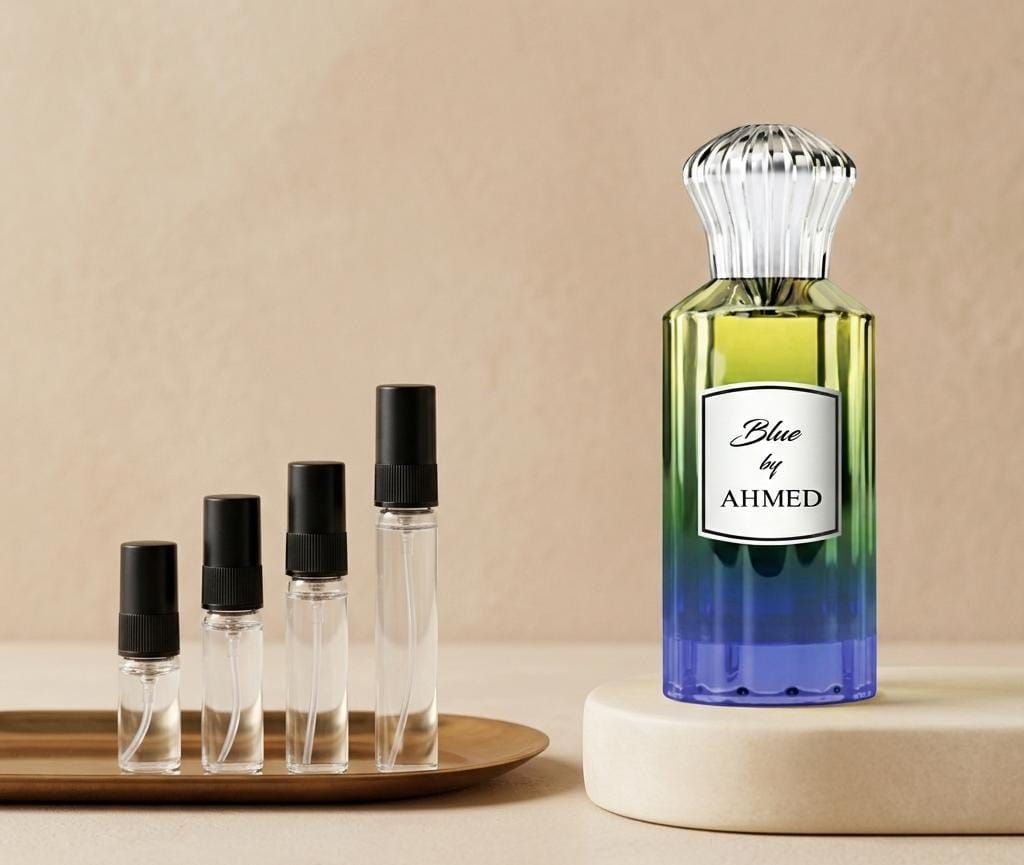 Ahmed Al Maghribi Blue By Ahmed perfume decant bottle