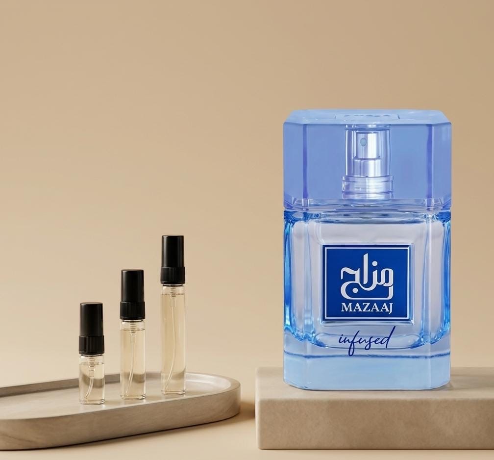 Zimaya Mazaaj Infused perfume decant bottle