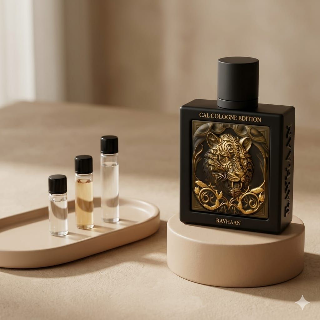 Rayhaan Tiger perfume decant bottle