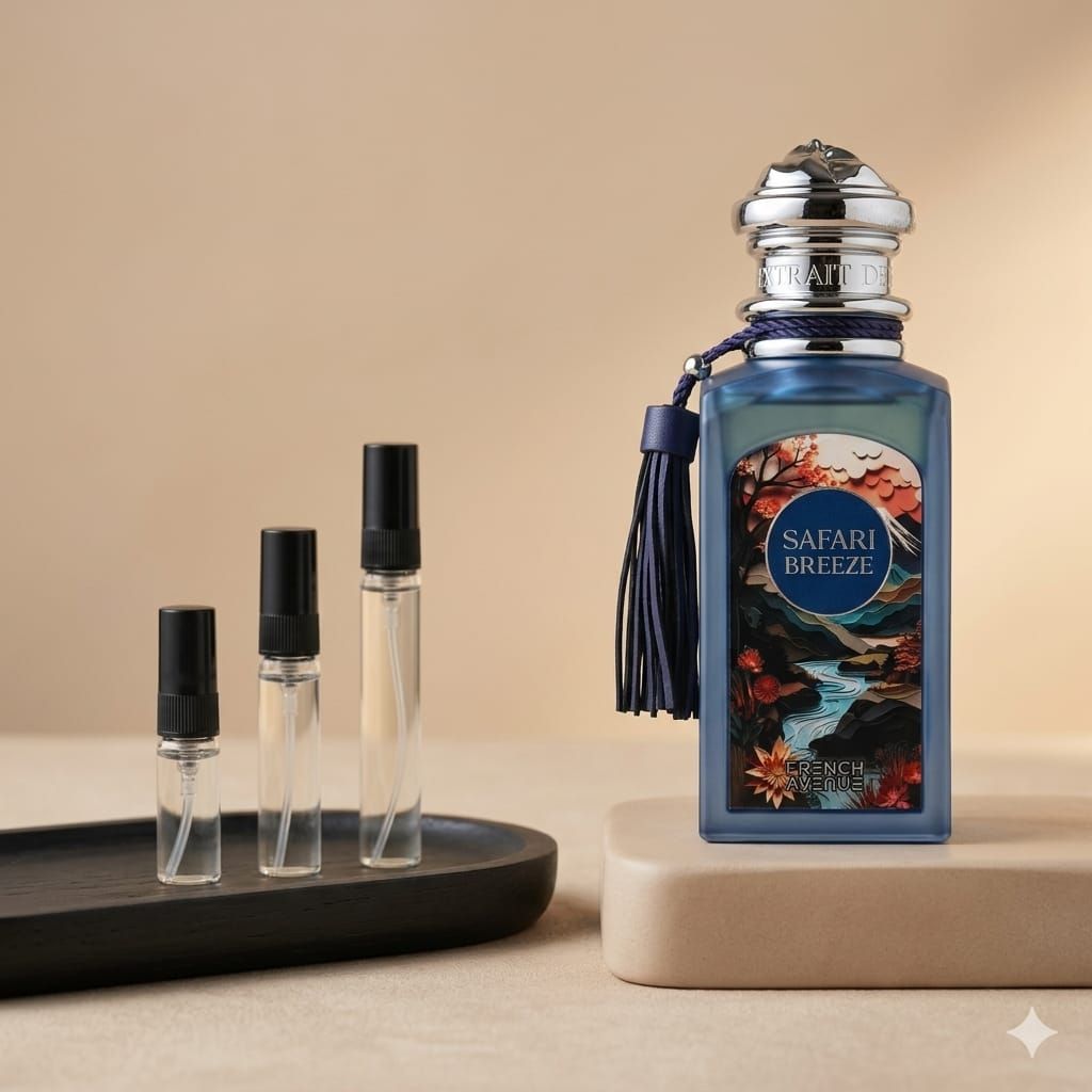 French Avenue Safari Breez perfume decant bottle