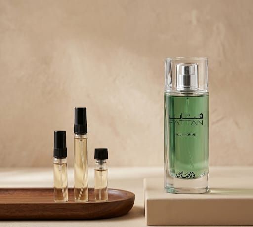 Rasasi Fattan Pour Homme perfume decant bottle