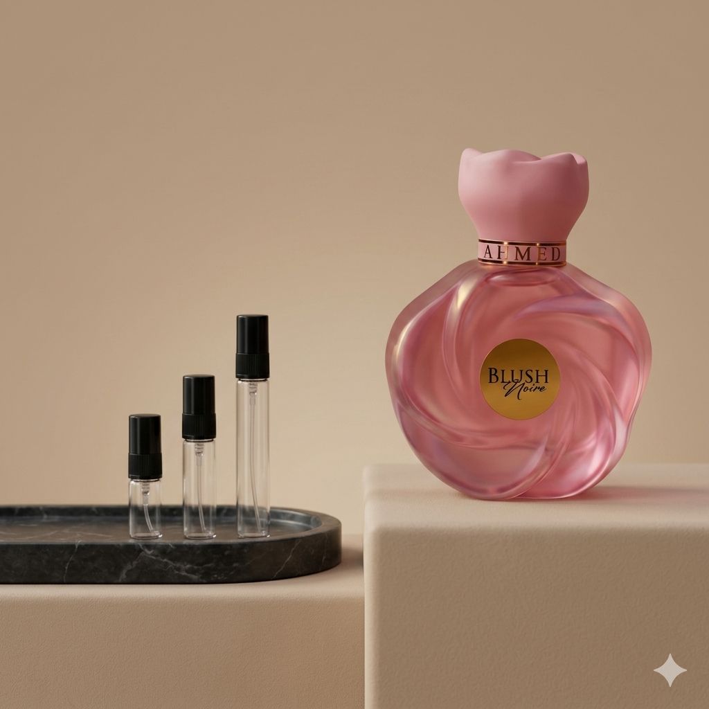 Ahmed Al Maghribi Blush Noir perfume decant bottle