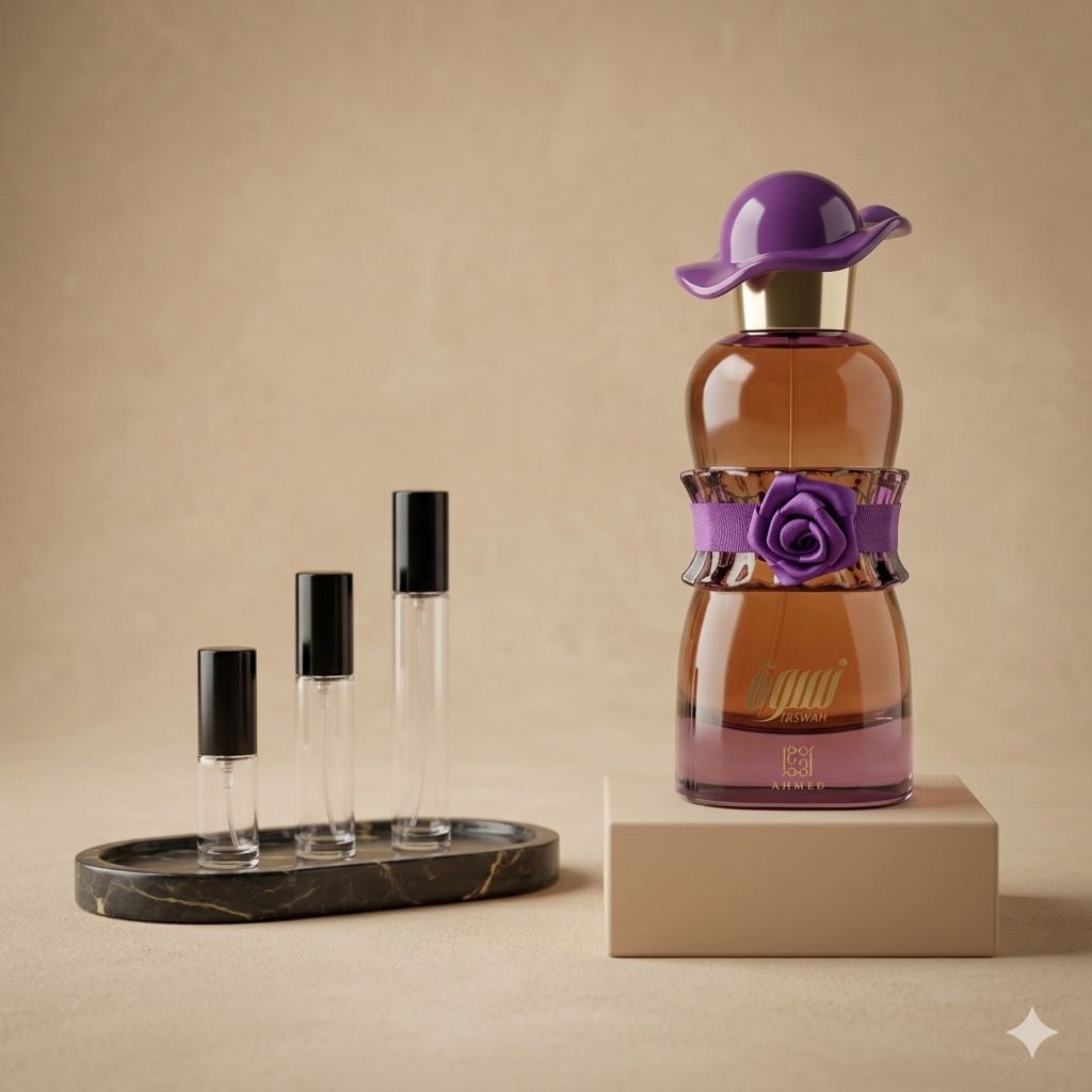 Ahmed Al Maghribi Niswah perfume decant bottle