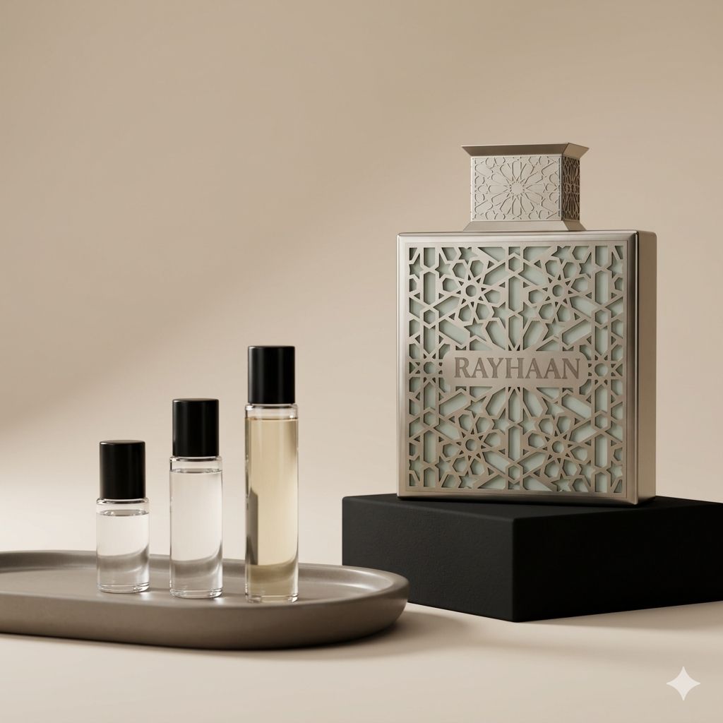 Rayhaan Terra perfume decant bottle