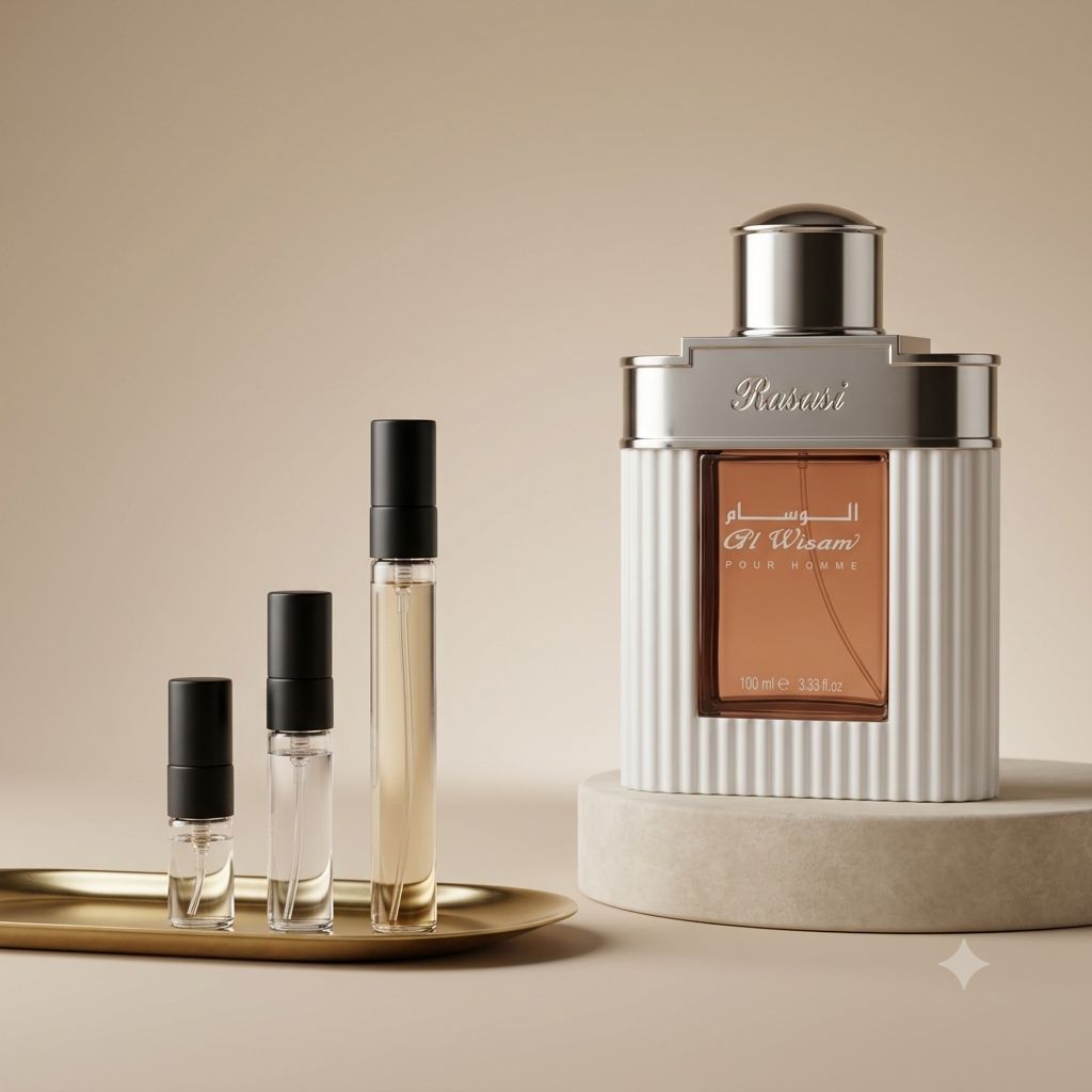 Rasasi Al Wisam Pour Homme perfume decant bottle