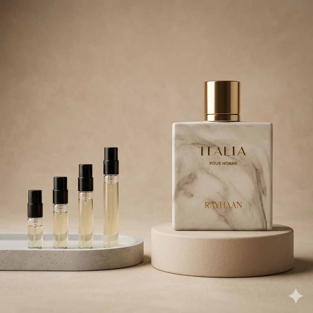 Rayhaan Italia perfume decant bottle