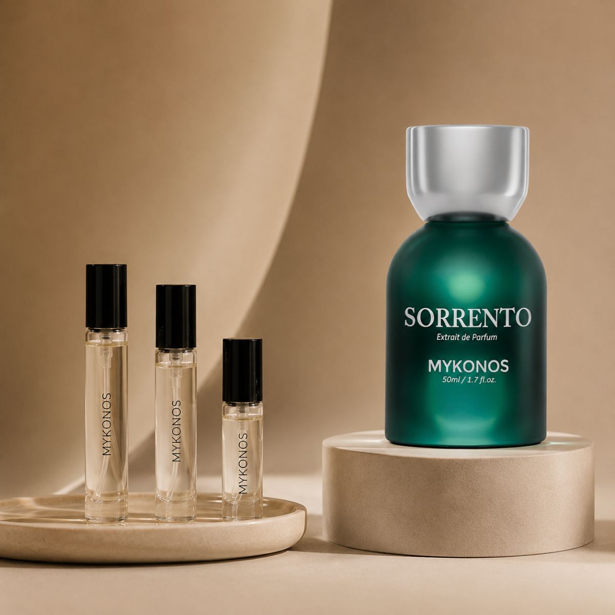 Mykonos Sorrento perfume decant bottle