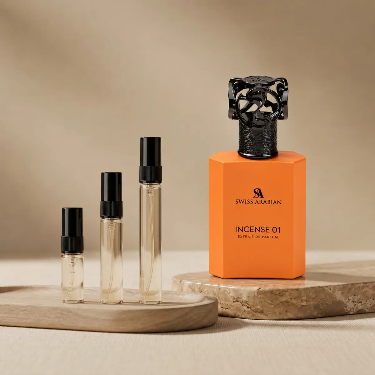 Swiss Arabian Incense 01 perfume decant bottle