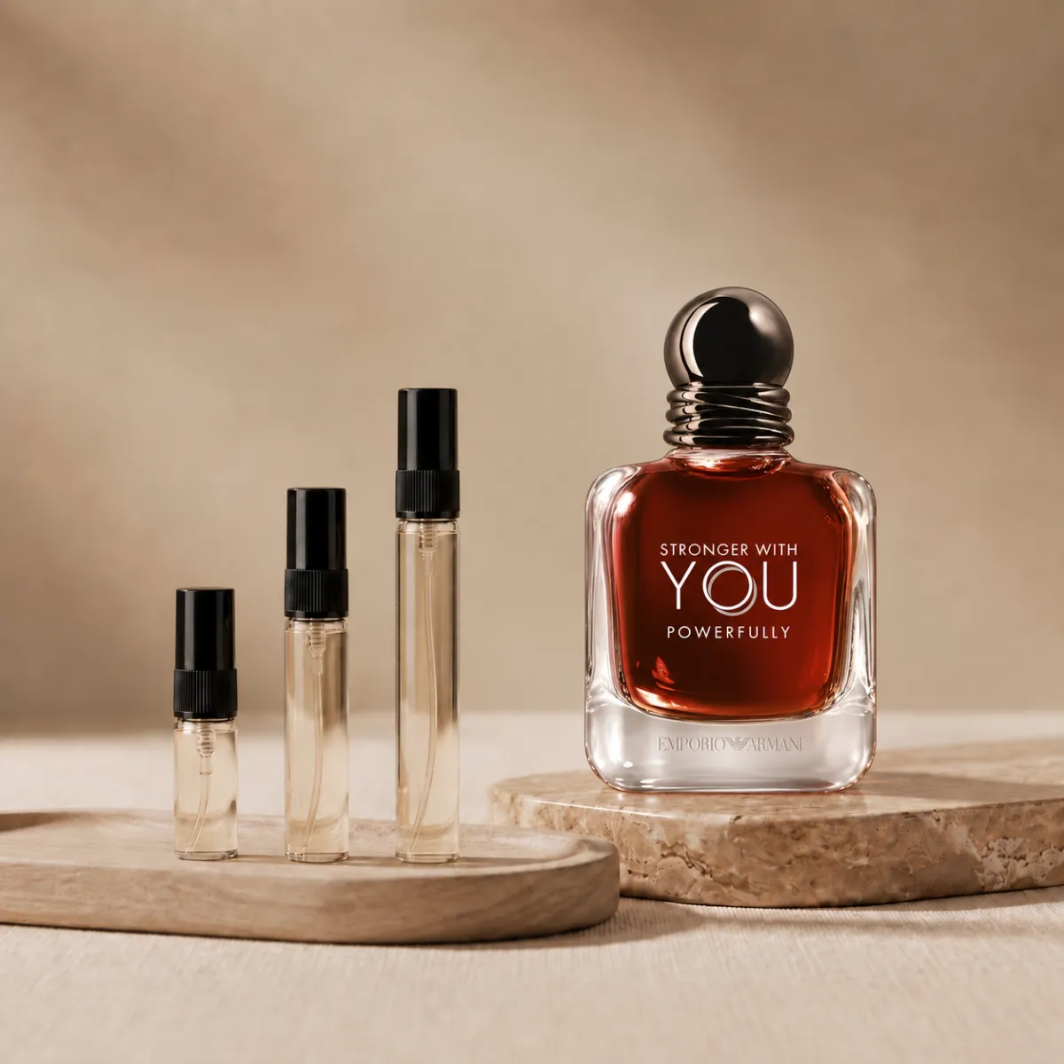 Giorgio Armani Stronger With You Powerfully perfume decant bottle