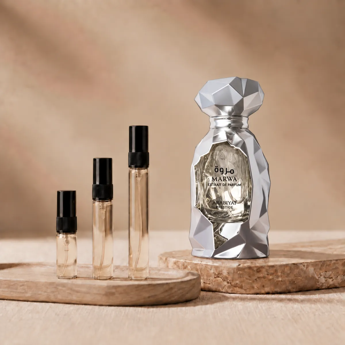 Arabiyat Prestige Marwa Extrait perfume decant bottle