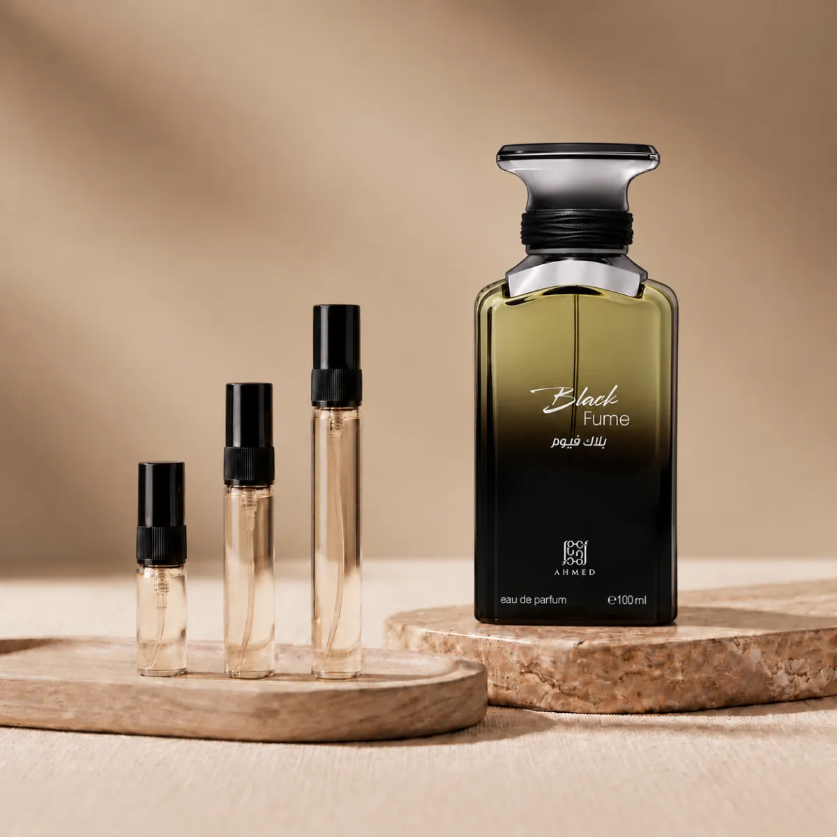 Ahmed Al Maghribi Black Fume perfume decant bottle