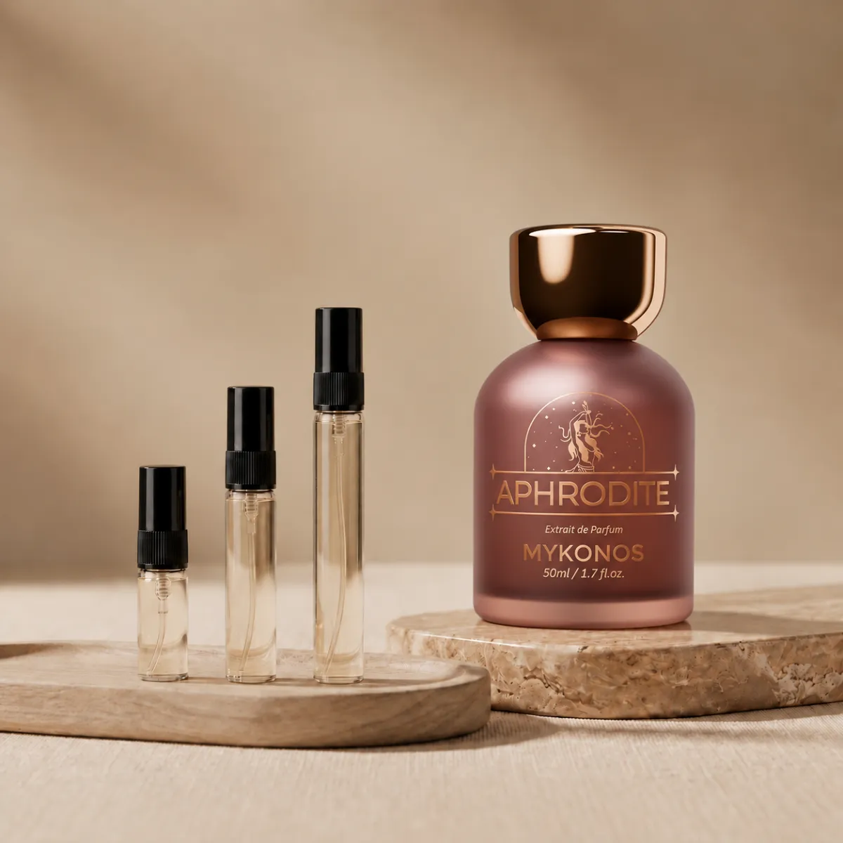 Mykonos Aphrodite perfume decant bottle