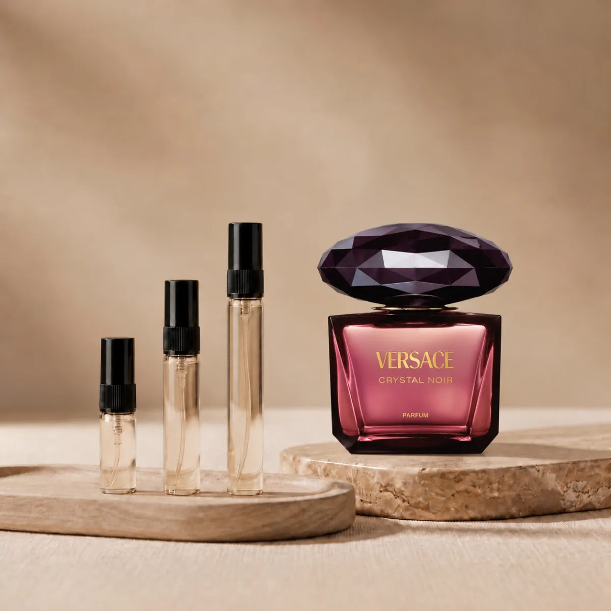 Versace Crystal Noir perfume decant bottle