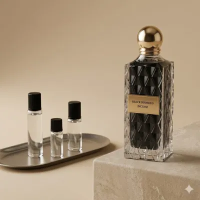 Ibrahim Al Qurashi Black Diamond Incense perfume decant