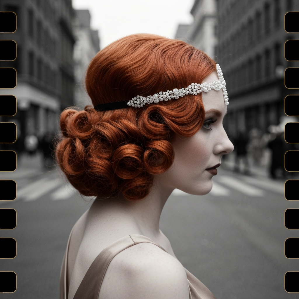 A vintage style mullet, showing the versatility of the cut.