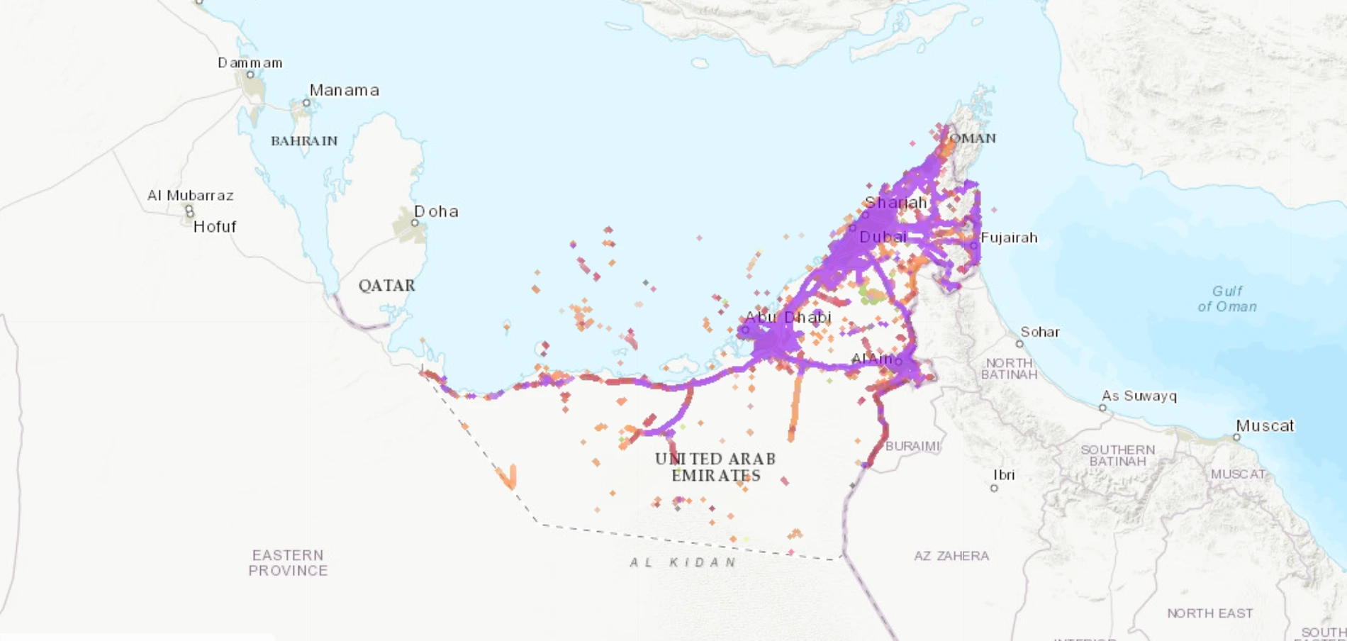 5g coverage uae, dubai internet