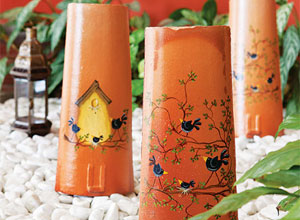 Telhas decoradas