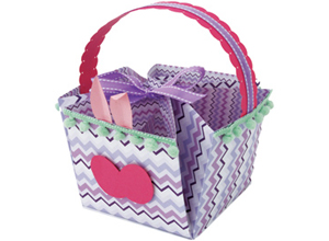 Cestinha de páscoa com scrap