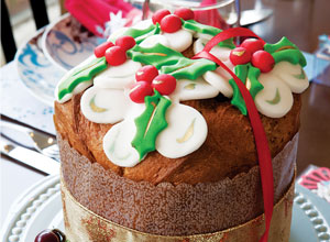 Panetone decorado