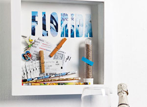 Shadowbox de viagem
