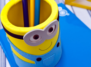 Porta-lápis dos Minions