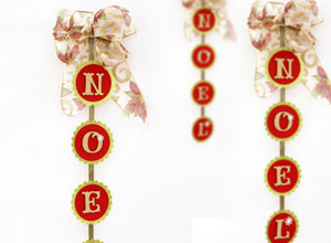 Placa decorativa de Natal