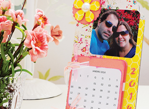 Calendário em scrap