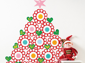 Árvore de Natal na parede