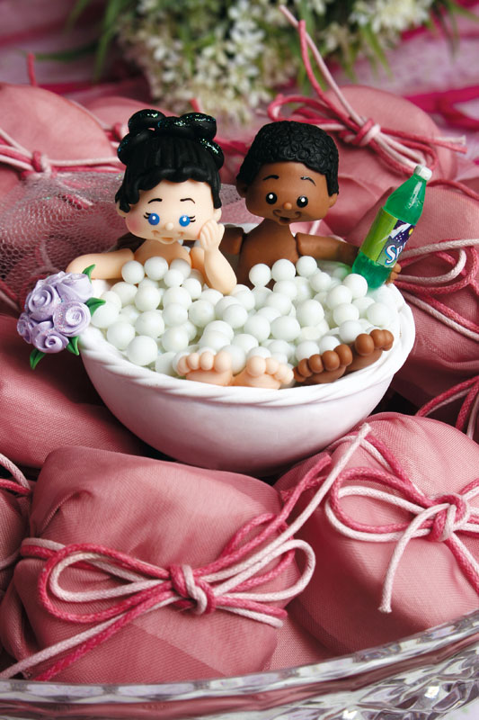 Enfeite para mesa de casamento
