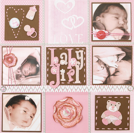 Inspire-se no scrap e crie layouts para seu bebê