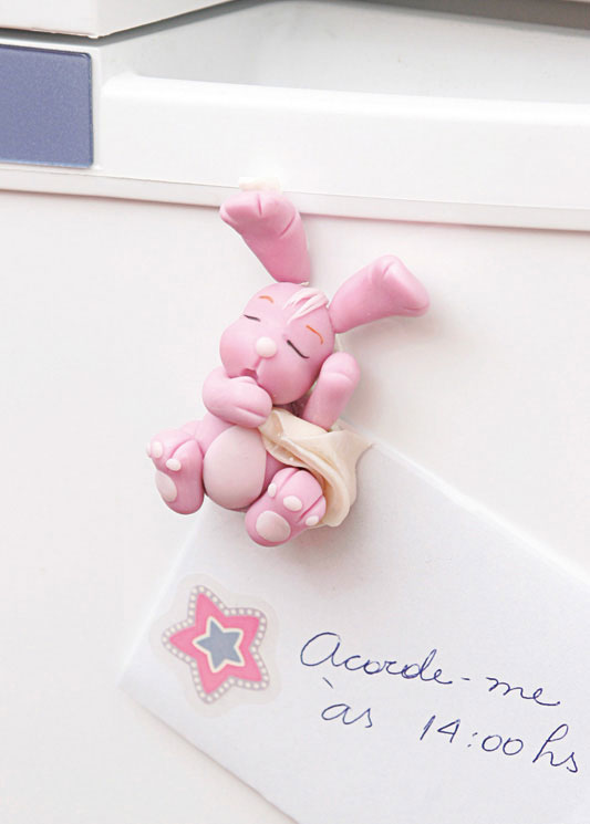 Bebê coelho dorminhoco de biscuit. Fofíssimo