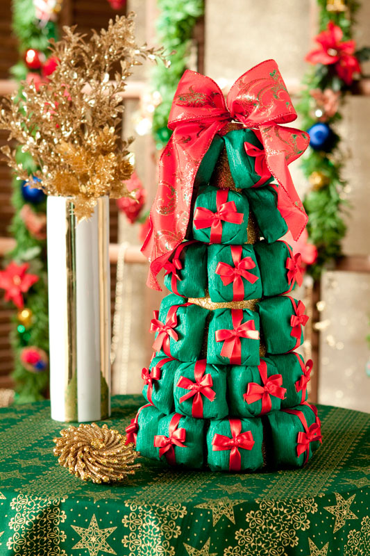 Árvore de Natal com bem-casados