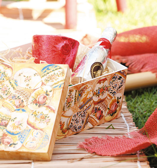 Caixa decorada
