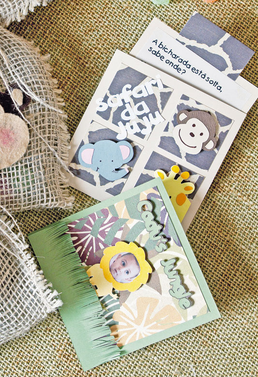 Convite para festa de scrap