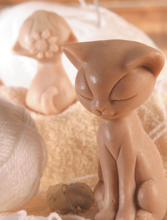 Sabonete em formato de gatinho