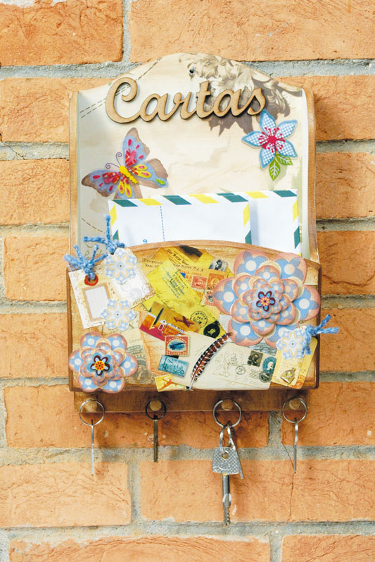 Porta-cartas de scrap