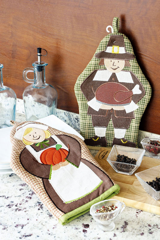 Luva de cozinha de patchwork