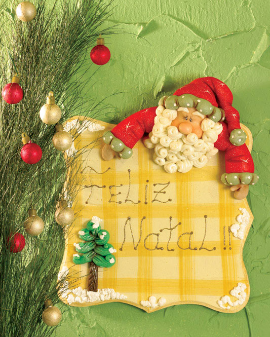 Papai noel de biscuit