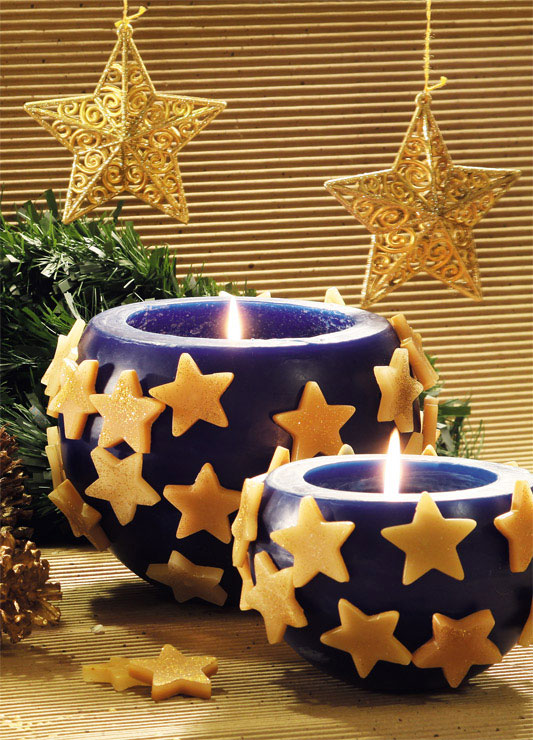 Vela cachepô de Natal