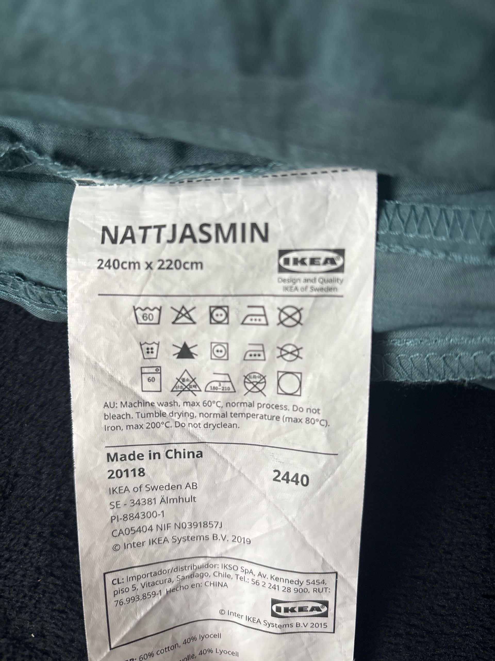 Nattjasmin Green duvet cover bild 2